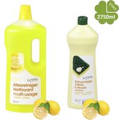 Everyday schoonmaak assortiment | 2L Allesreiniger |  750ml kras vrije schuurcrème | Citroen met een verfrissend schoon resultaat.