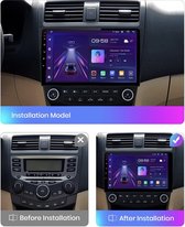 CarPlay Android 10 navigatie - geschikt voor Honda Accord 2003-2007 - 6+128GB - QLED scherm