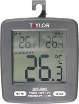 Koelkast thermometer - diepvries thermometer - digitale LCD temperatuurmeter - draadloos - ophangbaar en plaatsbaar