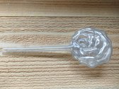 Waterbol roos - waterdruppelaar - transparant – druppelsysteem – kunststof