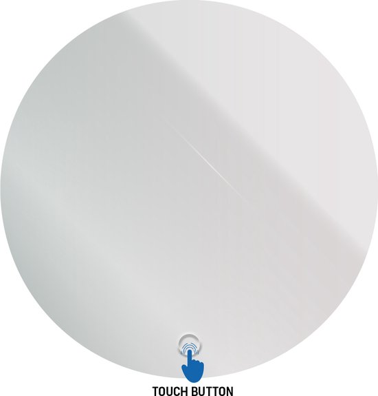Zwart Rond Wandspiegels Met verlichting Klein kopen? | Vergelijk