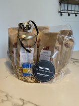 Starterspakket broodbakken Bakgezond.nl | broodmix | cadeaupakket | brood bakken | bakmixen | bakspullen