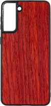 Samsung S21 PLUS Padoek - Houten GSM / Telefoon Hoesje - Shockproof TPU Case