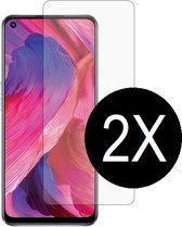Oppo A74 screenprotector - Beschermglas - Tempered glass - Glasplaatje - 2 PACK