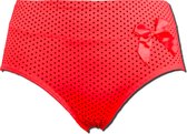 Dames slips Fine Woman 3 pack stippel rood XXL