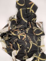HIP by Dorion - Dames - Hermas sjaal - Wol - Zwart - 190x65cm