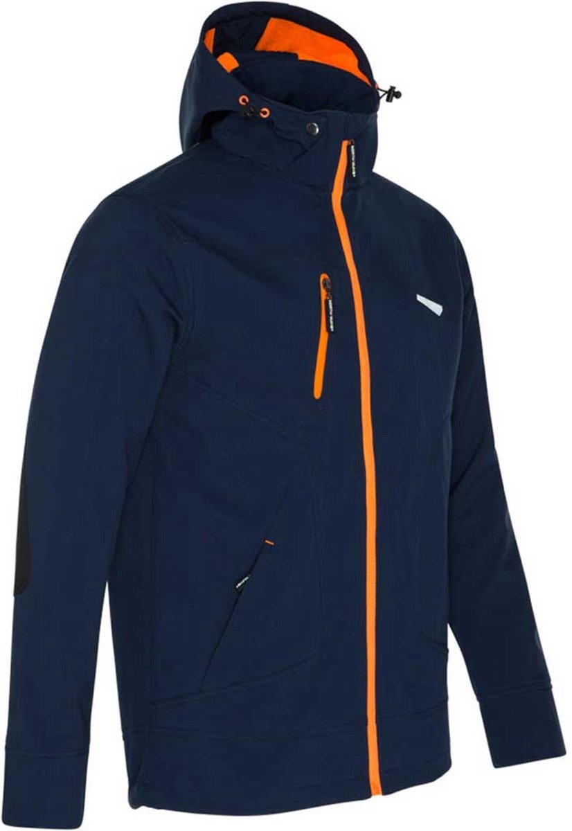 Borel Hooded Softshell Jack-Navy-XL