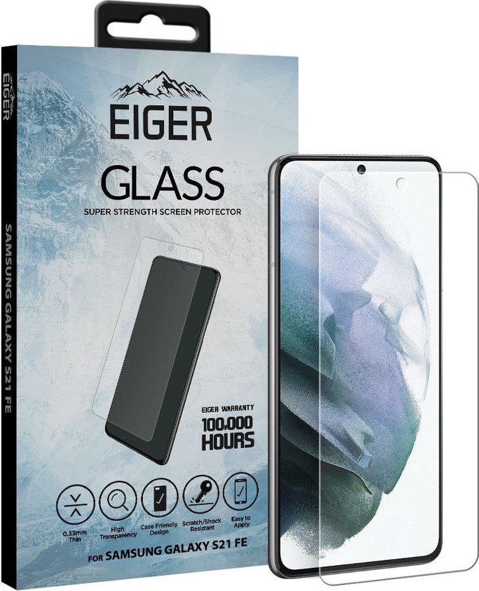 Eiger Samsung Galaxy S21 FE Tempered Glass Case Friendly Plat