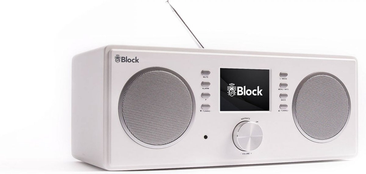 Block CR-20 Glossy White smart radio