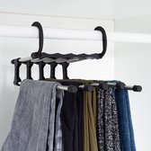 Luxe broekhangers 10in1 - multifunctionele pantalonhanger - optimaal voor ruimte besparing - kleerhangers voor broeken - modern design