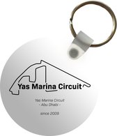 Sleutelhanger - Formule 1 - Abu Dhabi - Circuit - Plastic - Rond - Uitdeelcadeautjes