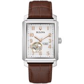 Bulova Sutton Automatic 96A268 Horloge - Leer - Bruin - Ø 36.5 mm