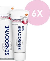 Sensodyne Whitening Gevoeligheid en tandvlees Tandpasta -  6 x 75 ml