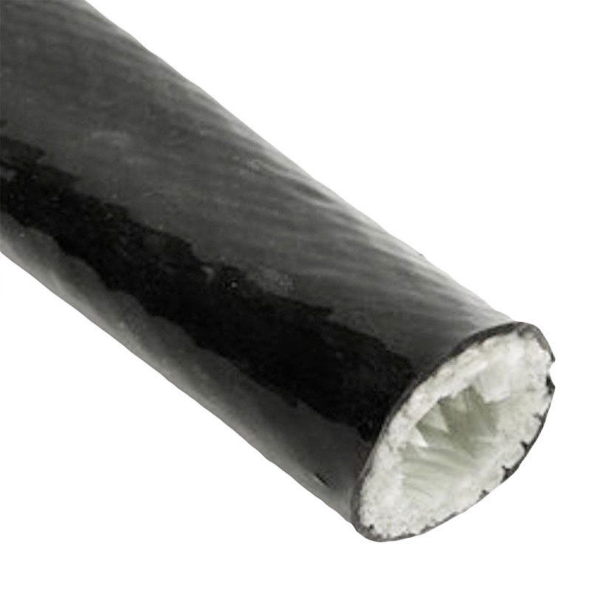 Ø 10 mm x 1 m | Hittebestendige silicone isolatiekous - Zwart