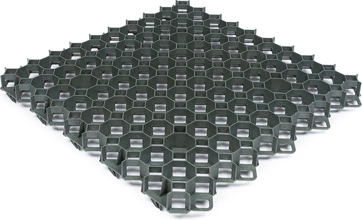 Rubbermagazijn - Grindmatten - 5 stuks - Per 1,8 m² - Groen - 60x60cm - Dikte 4 cm - splitmatten