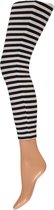 Apollo - Legging Dames - Stripes - Zwart/Wit - Maat L/XL - Legging - Feestlegging - Legging carnaval - Legging meisje - Leggings