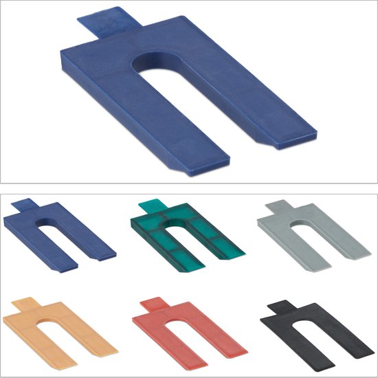 Uitvulplaatjes set van 144 - kunststof - 1-6 mm