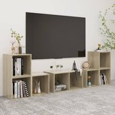 Decoways - 6-delige Tv-meubelset spaanplaat sonoma eikenkleurig