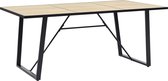 Decoways - Eettafel 200x100x75 cm MDF eikenkleurig