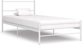 Decoways - Bedframe metaal wit 90x200 cm