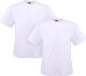 Adamo T-shirt ronde hals Marlon wit 2-pack (Maat: 5XL)