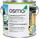 Osmo Country House Peinture RAL 9005 2,5 litres - Peinture noire pour bois - Lasure noire pour l'extérieur - Lasure Zwart opaque pour clôture