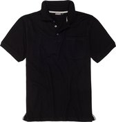 Adamo Poloshirt Klaas zwart (Maat: 4XL)