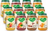Olvarit Combinatiemenu Maaltijd en Fruit vanaf 6 maanden  4 smaken babyvoeding - 6 maaltijdpotjes en 6 fruitpotjes - 200g