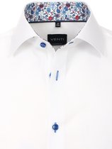 Wit Overhemd Met Bloemen Motief In De Kraag 103464900-000 - M