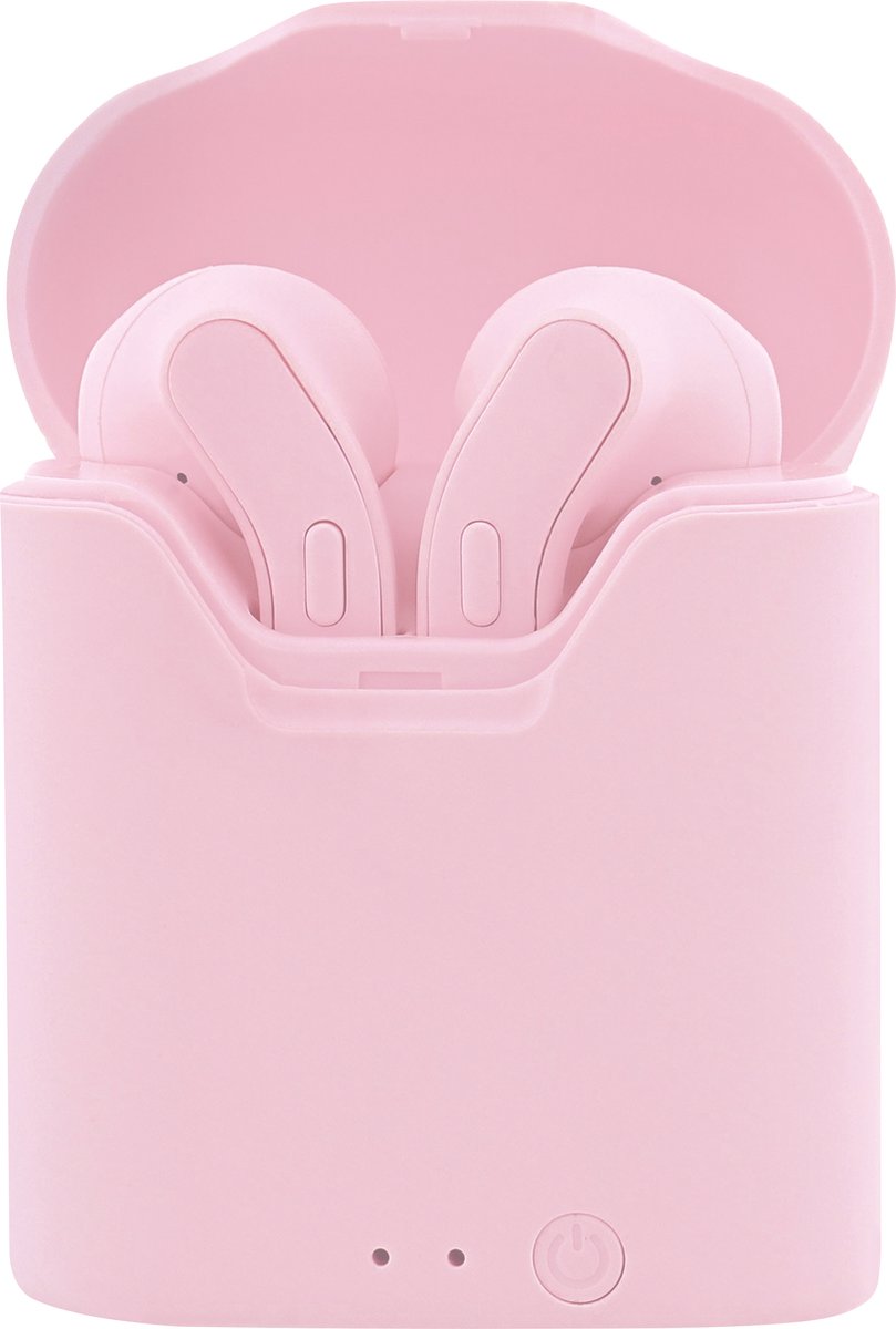 Feat - TWS earpods - oplaadcase - microfoon (roze)