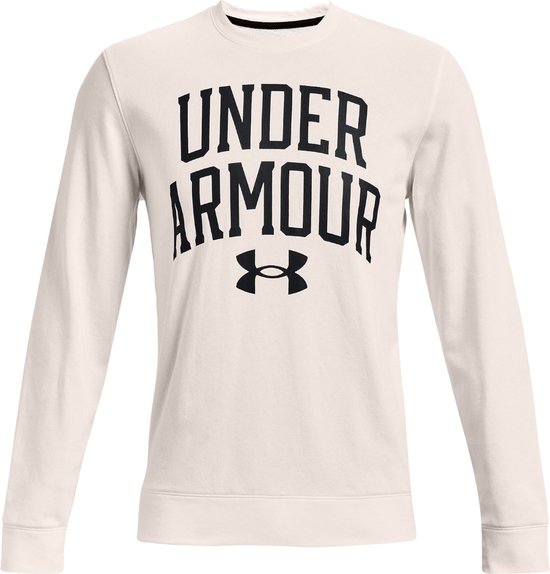 Under Armour Rival Terry Crew 1361561-112, Hommes, Wit, Sweat-shirt, taille: L