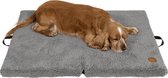 J&V BROOKLYN opvouwbaar orthopedisch hondenbed grijs XXL 140X100X6CM