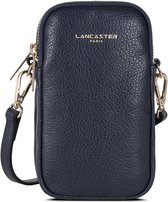 Lancaster Paris Telefoontasje - Clutch - Donker blauw - Leer