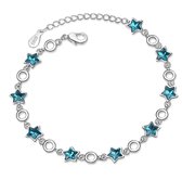 Bracelet simple en argent 925 Bijoux - Aquamarijn pour femme