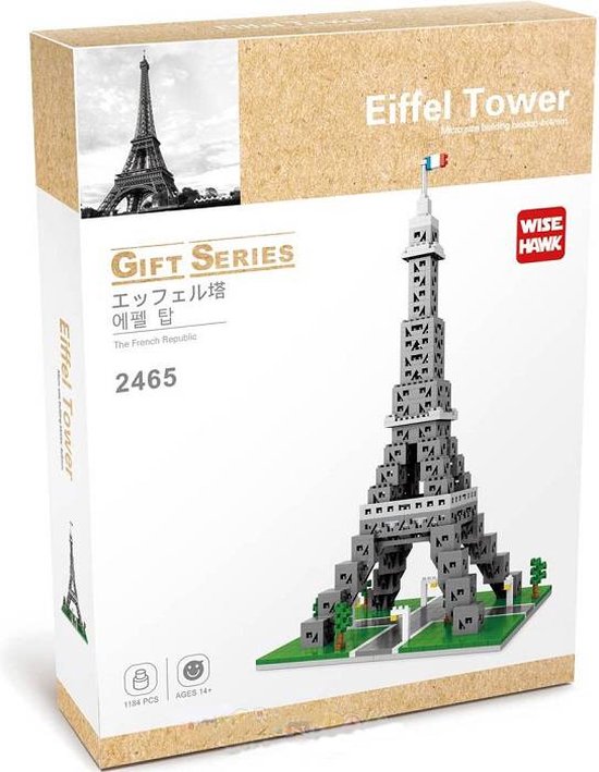 Mini Blocks - Wise Hawk - Eiffel Tower - 1184 pcs