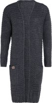Cardigan Long Knit Factory Alex - Anthracite - 36/38