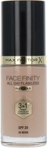 Max Factor Facefinity All Day Flawless 3 in 1 Flexi Hold Foundation - 55 Beige