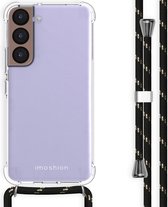 iMoshion Backcover met koord Samsung Galaxy S22 hoesje - Zwart / Goud