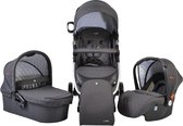 Cangaroo Noble 2020 Dark Grey 3-in-1 Kinderwagen incl. Autostoel 5543 Cangaroo Noble 2020 Dark Grey 3-in-1 Kinderwagen incl. Autostoel 5543