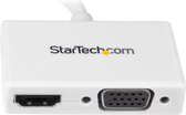 StarTech A/V-reisadapter: 2-in-1 Mini DisplayPort naar HDMI- of -VGA-converter - wit