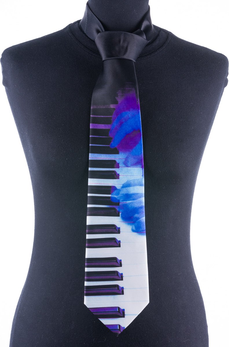 Designer Stropdas Pianotoetsen