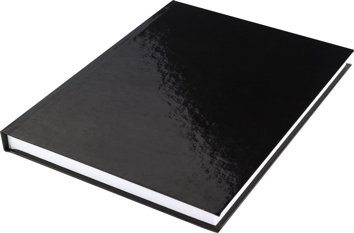 Kangaro - Dummyboek - A5 - zwart - 160 blanco pagina's - 100 grams - schetsboek — afbeelding 3