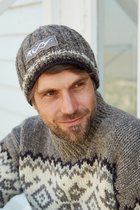 Pachamama wollen muts - Surf Beanie - 100% wol - gevoerd - Fair Trade gemaakt in Nepal