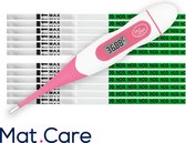 Mat Care ovulatiethermometer - BBT basal body temperature thermometer + 12 zwangerschapstest Strip