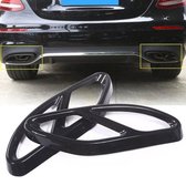 Mercedes Night Pakket AMG UITLAAT SIERLIJST W177 W247 W205 W118 H247 W213 W253 X247 W166 UITLAATSIERSTUK ZWART SET L/R Perfecte pasvorm