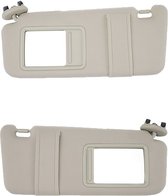 Kortel® Zonneklep Auto - Zonnescherm Set - Zonwering - Hybrid - Voorruit Auto - 2 Zonnekleppen - Links & Rechts - Spiegels