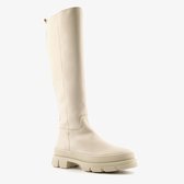 Harper leren hoge dames boots - Beige - Maat 38 - Echt leer