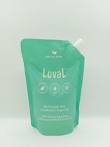 Haarverzorging - Loval - Organische, Hydraterende Conditioner - Argan Olie - Droog en Futloos haar - 100% Natuurlijke Ingrediënten - Natuurlijke Conditioner zonder sulfaten, parabe