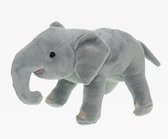 Pluche knuffel dieren Afrikaanse Olifant van 22 cm - Speelgoed olifanten knuffels - Cadeau voor jongens/meisjes