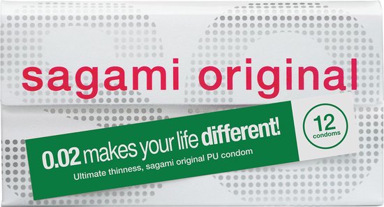 Sagami Original 0.02 (2nd generation) ultradunne latexvrije condooms van polyurethaan